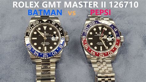 rolex 116710 vs 126710|rolex gmt batman vs pepsi.